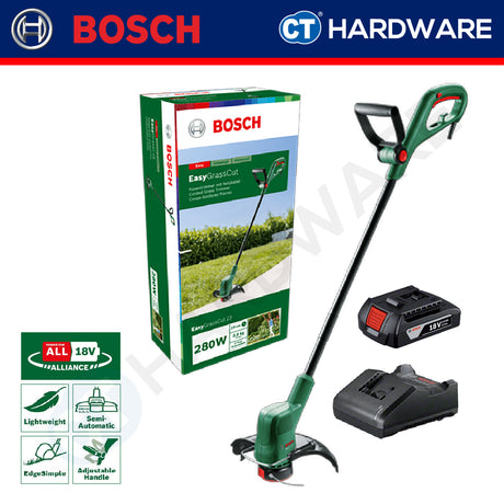 Bosch EASYGRASSCUT 18-230 Cordless Grass Trimmer 18V Come With 1x 2.0Ah Battery & Charger | Home & Garden Tools