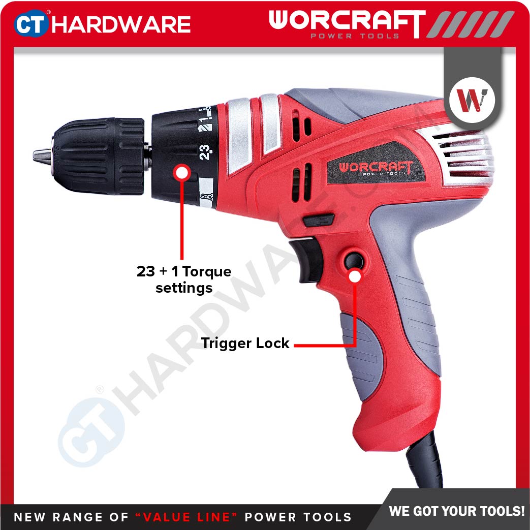 Worcraft ED280 Drill Driver 10mm 280W