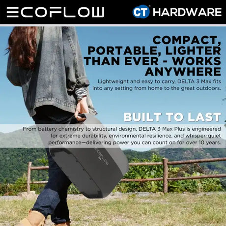 EcoFlow DELTA 3 MAX Plus Portable Power Station (2048WH | 3000W Output)