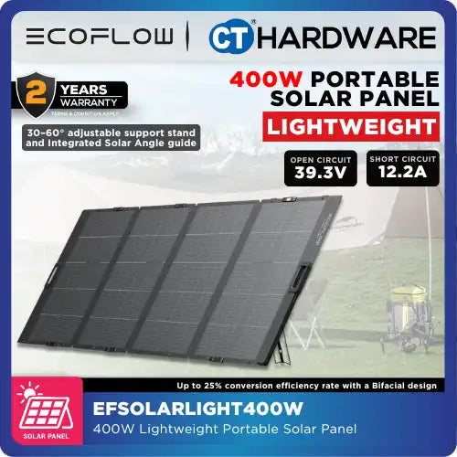 EcoFlow 400W Lightweight Portable Solar Panel – CT Hardware Online