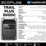 EcoFlow TRAIL Plus 300 DC Portable Power Station (288WH | 300W Output)