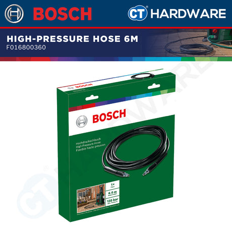 Bosch F016800360 High Pressure Hose 6m AQUATAK100/110/120/125/130 & AQT42-13