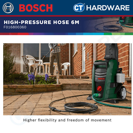 Bosch F016800360 High Pressure Hose 6m AQUATAK100/110/120/125/130 & AQT42-13
