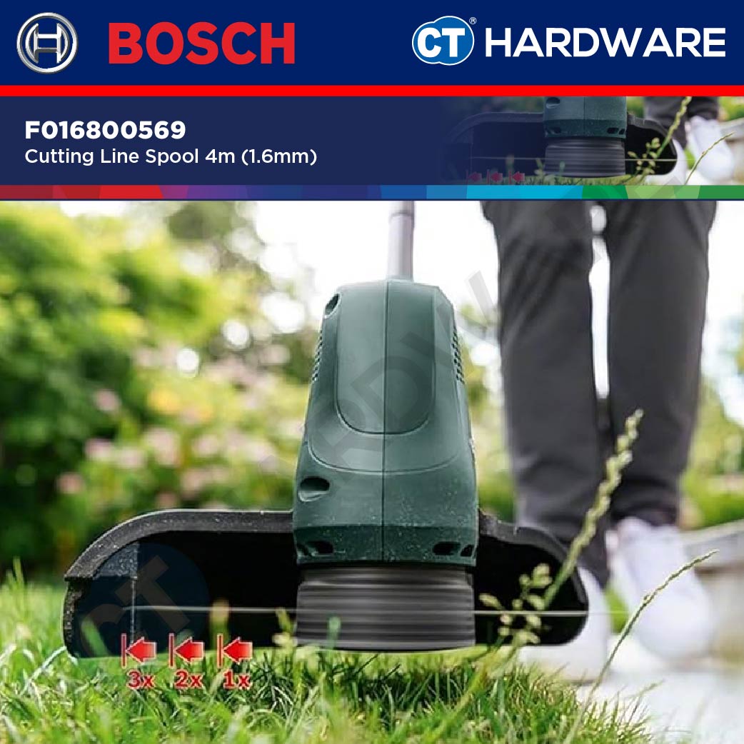 Bosch F016800569 Cutting Line Cartridge Spool with 4.5m x 1.6mm Line for EasyGrassCut