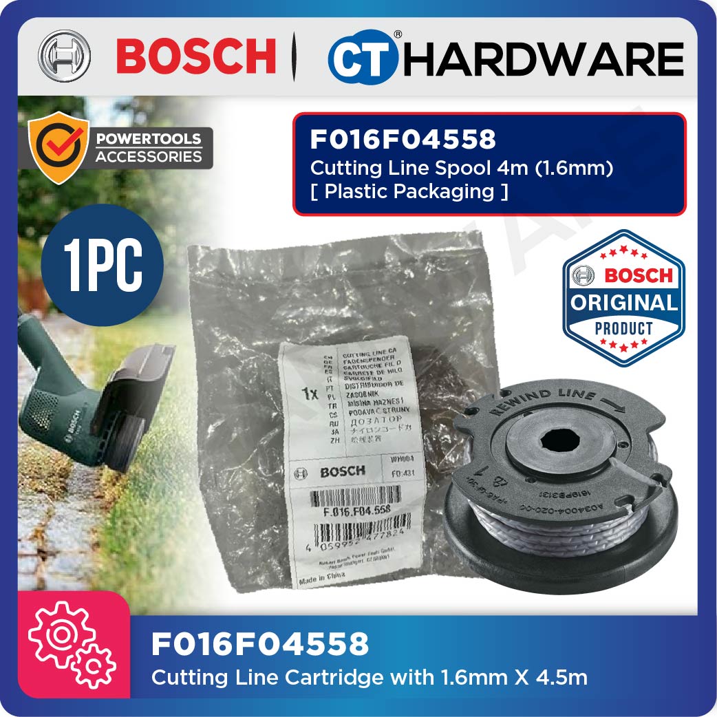 Bosch F016800569 Cutting Line Cartridge Spool with 4.5m x 1.6mm Line for EasyGrassCut