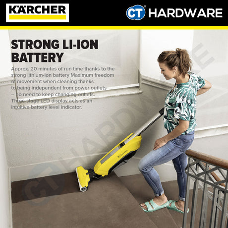 Karcher FC 5 CORDLESS Hard Floor Cleaner 25V 60 m² 200l/400l Tank [FC5CORDLESS | 10556010]