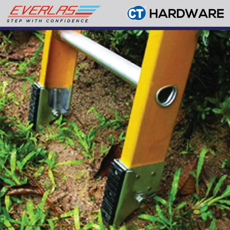 [BYO] Everlas FGS Series Fibreglass Single Pole Ladder 8 Steps - 20 Steps | 150kg Max Load | SIRIM