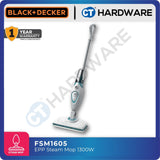 BLACK+DECKER FSM1605 EPP 1300W Steam Mop 350ml – 5m Cable, 180° Swivel Head