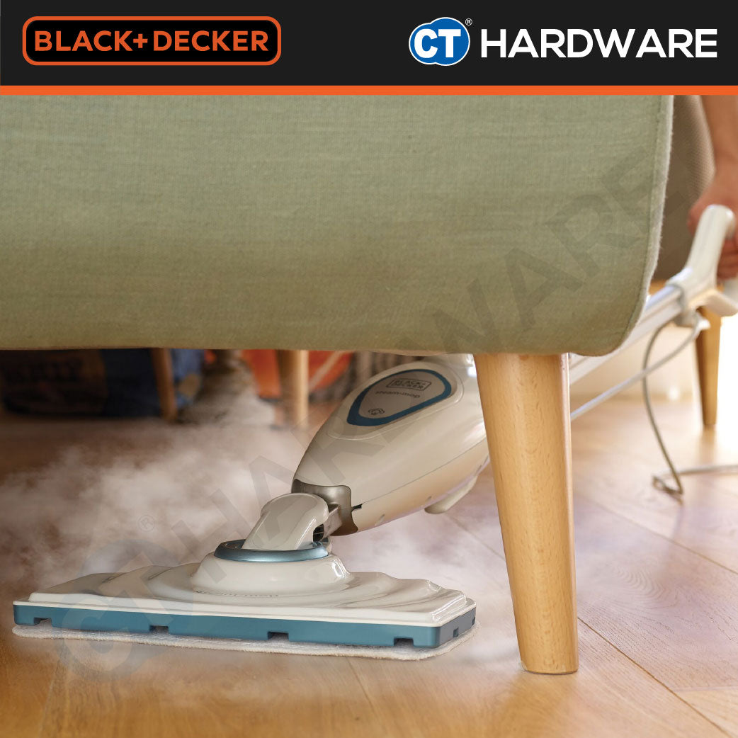 BLACK+DECKER FSM1605 EPP 1300W Steam Mop 350ml – 5m Cable, 180° Swivel Head