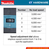 MAKITA GA056GZ CORDLESS FLAT HEAD ANGLE GRINDER 40V | 5" | 9000RPM WITHOUT BATTERY CHARGER [ PADDLE SWITCH ]