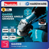 Makita GA4100 Angle Grinder 4" 100mm 850W (Slide Switch)