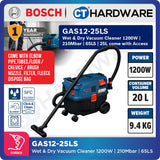 Bosch PRO GAS12-25LS Wet & Dry Vacuum Cleaner 1200W 25L [06019S31L0]