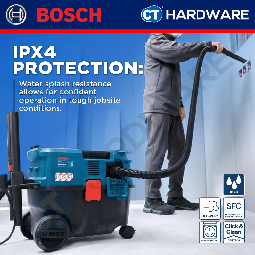 Bosch PRO GAS12-25LS Wet & Dry Vacuum Cleaner 1200W 25L [06019S31L0]