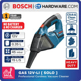 Bosch GAS 12 V-LI Professional Cordless Vacuum Cleaner 12V | SOLO | 1-Battery [GAS12VLISOLO]