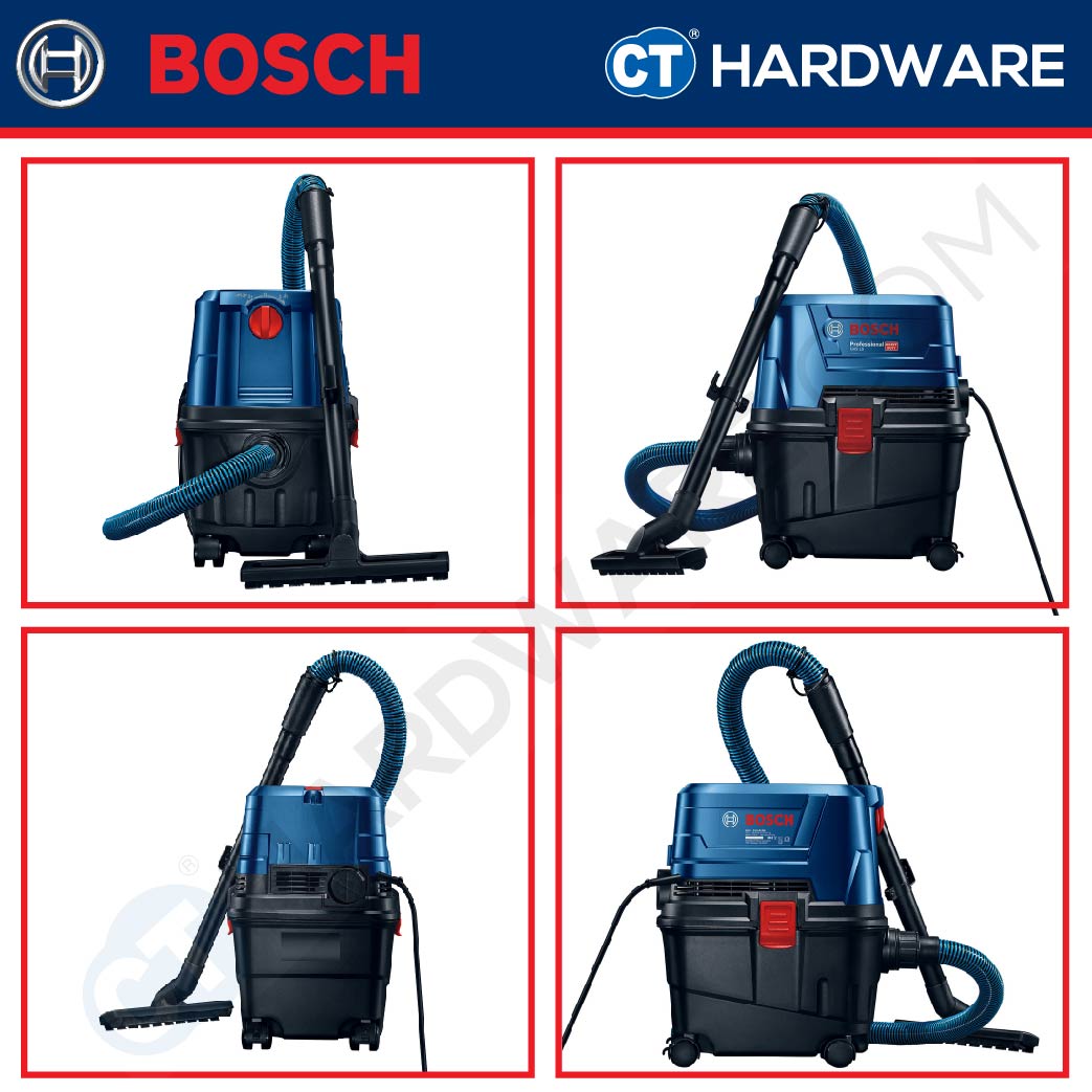 Bosch GAS 15 Professional Wet & Dry Vacuum Cleaner 1100W 15l [06019E50L0 | GAS15]