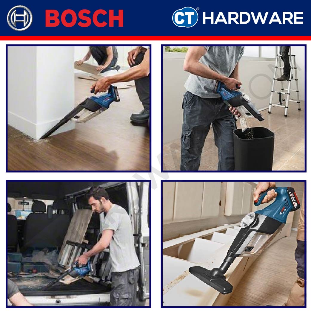 Bosch GAS 18V-1  Professional Cordless Vacuum Cleaner 18V | SOLO | 1-Battery | 2-Battery [GAS18V1SOLO]