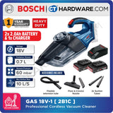 Bosch GAS 18V-1  Professional Cordless Vacuum Cleaner 18V | SOLO | 1-Battery | 2-Battery [GAS18V1SOLO]