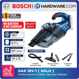 Bosch GAS 18V-1  Professional Cordless Vacuum Cleaner 18V | SOLO | 1-Battery | 2-Battery [GAS18V1SOLO]