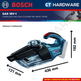 🎁 Bosch GAS 18V-1  Professional Cordless Vacuum Cleaner 18V | SOLO | 1-Battery | 2-Battery [GAS18V1SOLO] (100% off)