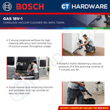 🎁 Bosch GAS 18V-1  Professional Cordless Vacuum Cleaner 18V | SOLO | 1-Battery | 2-Battery [GAS18V1SOLO] (100% off)