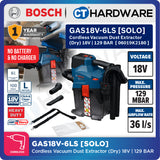 Bosch PRO GAS18V-6LS Cordless Dust Extractor 18V 06019K2180 (Body Only | 1-Battery | 2-Battery)