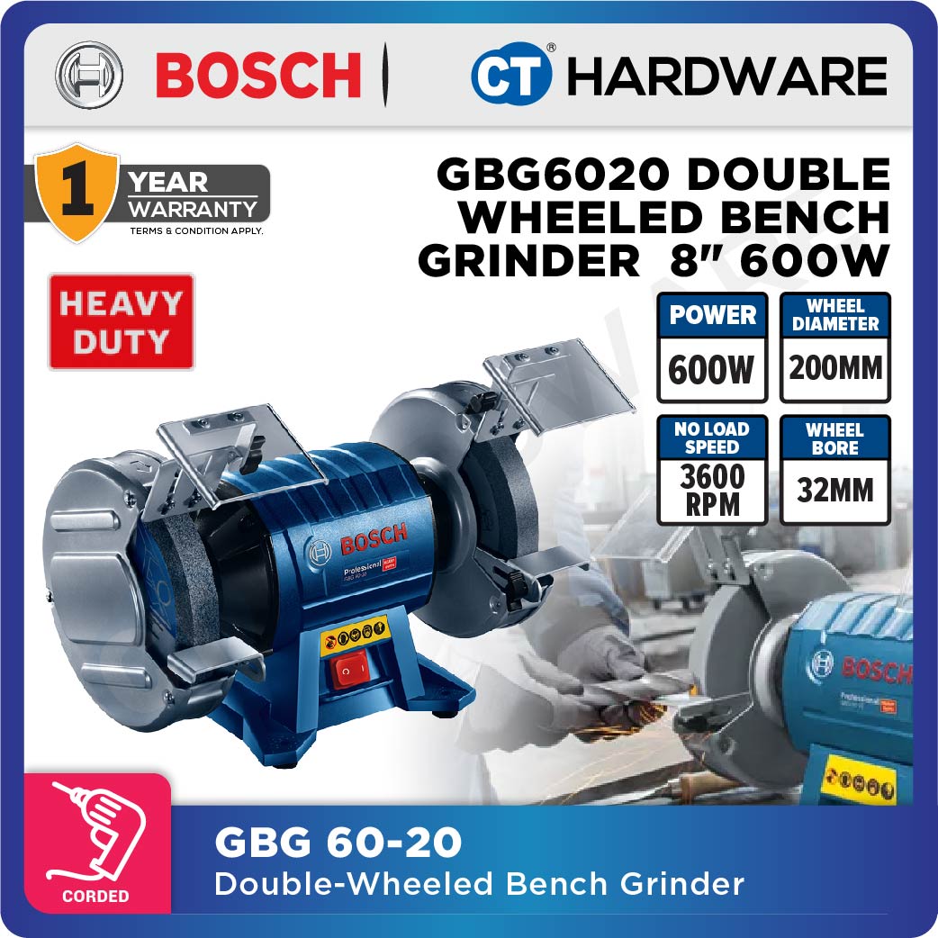 Bosch GBG 60-20 Professional Bench Grinder 600W 200mm [060127A4L0 | GBG6020]