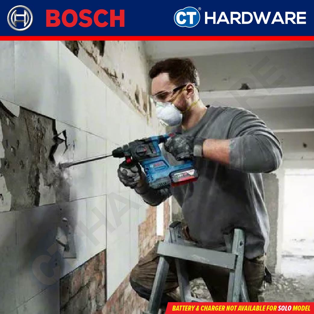 Bosch GBH 185-LI Professional Cordless Brushless Rotary Hammer 18V | SOLO | 2-Battery [06119240L1 | GBH185LI]