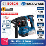 Bosch GBH 185-LI Professional Cordless Brushless Rotary Hammer 18V | SOLO | 2-Battery [06119240L1 | GBH185LI]