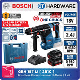 Bosch GBH 187-LI Professional Cordless Rotary Hammer 18V | SOLO | SET [GBH187LI | GBH187LISOLO]