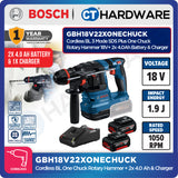 Bosch GBH18V22XONECHUCK Cordless Brushless 3 Mode SDS Plus One Chuck Rotary Hammer 18V | 1.9J