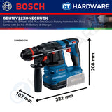 Bosch GBH18V22XONECHUCK Cordless Brushless 3 Mode SDS Plus One Chuck Rotary Hammer 18V | 1.9J
