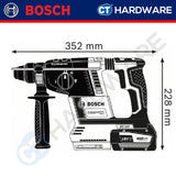 Bosch GBH 18V-26 SOLO Cordless Rotary Hammer with SDS Plus 18V [0611909000 | GBH18V26SOLO]