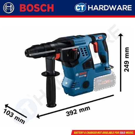 Bosch GBH 18V-28 CF SOLO Cordless Brushless Rotary Hammer 18V 28MM Hammer Drilling Concrete Stone Masonry [GBH18V28CFSOLO]
