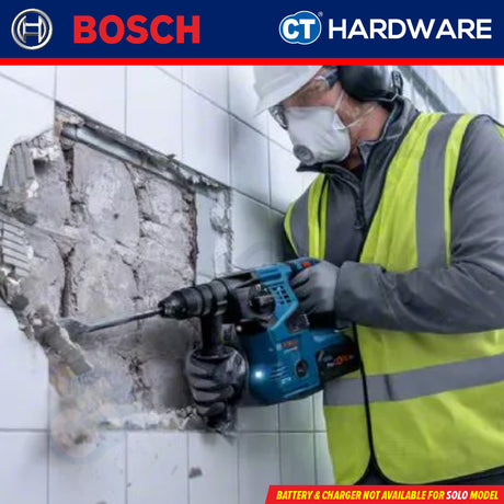 Bosch GBH 18V-28 CF SOLO Cordless Brushless Rotary Hammer 18V 28MM Hammer Drilling Concrete Stone Masonry [GBH18V28CFSOLO]