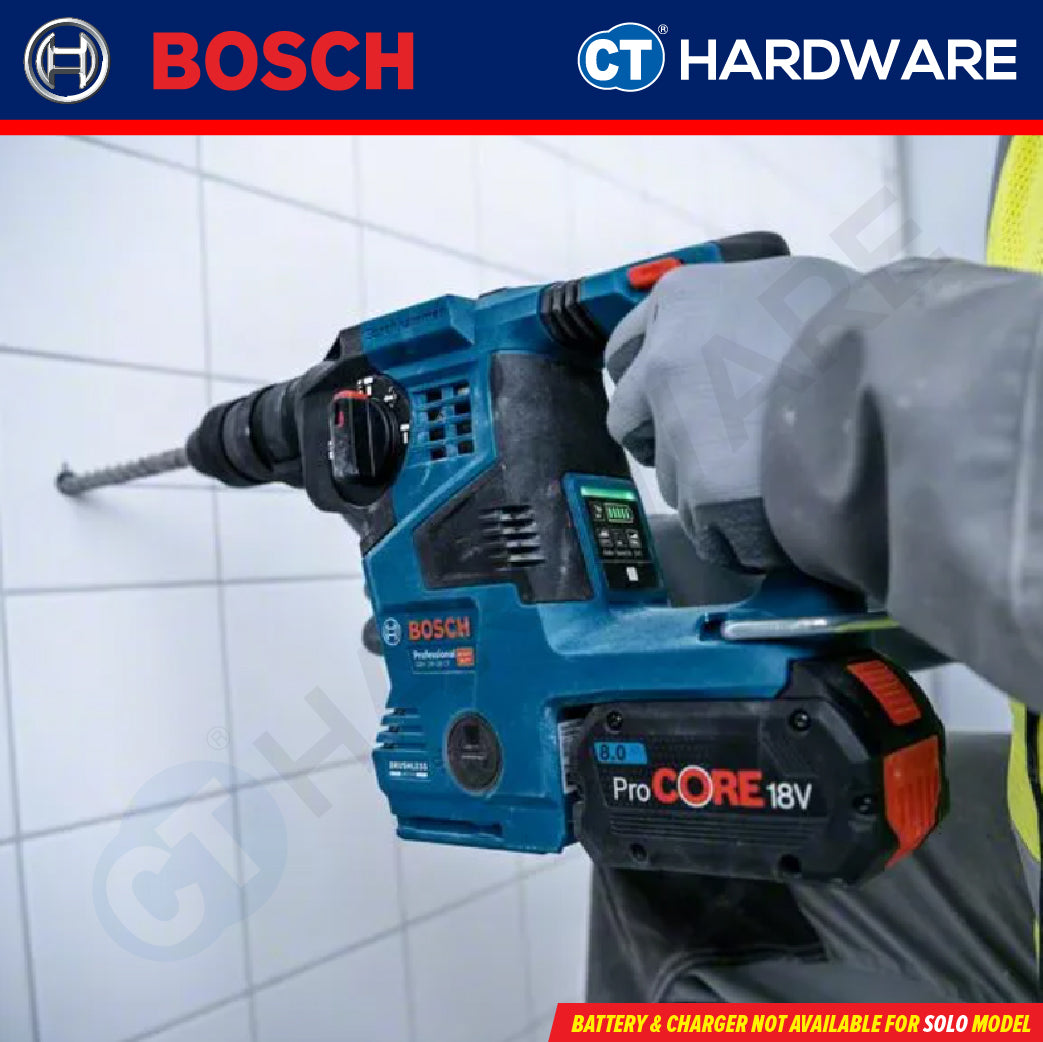 BOSCH GBH 18V-28 CF SOLO Cordless Brushless Rotary Hammer 18V 28MM Hammer Drilling Concrete Stone Masonry [GBH18V28CFSOLO]