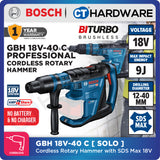 Bosch GBH 18V-40 C SOLO BITURBO Cordless Rotary Hammer with SDS Max 18V 9J [GBH18V40CSOLO]