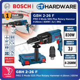 Bosch PRO GBH 2-26 F SDS Plus Rotary Hammer 830W 3J 26mm [06112544L0]