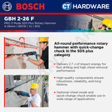 Bosch PRO GBH 2-26 F SDS Plus Rotary Hammer 830W 3J 26mm [06112544L0]