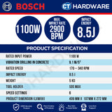 Bosch PRO GBH 5-40 V SDS MAX Rotary Hammer 1100W 8.5J [06112790L0]
