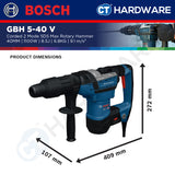 Bosch PRO GBH 5-40 V SDS MAX Rotary Hammer 1100W 8.5J [06112790L0]