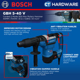 Bosch PRO GBH 5-40 V SDS MAX Rotary Hammer 1100W 8.5J [06112790L0]