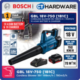 Bosch GBL 18V-750 SOLO Cordless Blower 18V without Battery & Charger, GBL18V750SOLO