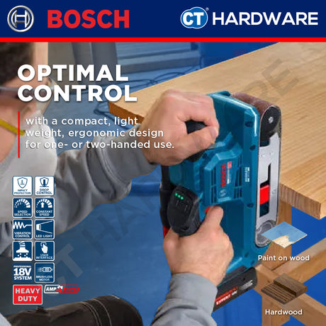 Bosch PRO GBS18V-75 Cordless Belt Sander 18V 06012C20080 (Body Only | 1-Battery | 2-Battery)