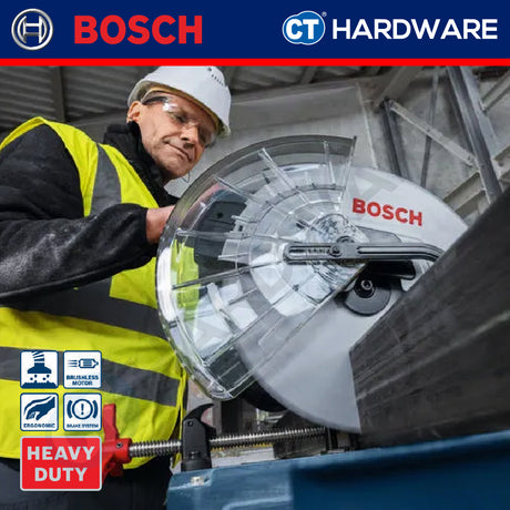 Bosch GCD 18V-355 SOLO Cordless Brushless Metal Cut-Off Saw 18V | 355MM | 0601B59000 + 1x 66T PRO Steel Blade Without Battery & Charger | GCD18V355SOLO