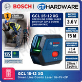 Bosch GCL 15-12 XG Green Line Combi Laser 1H+1V+2P (UP &  DOWN) GCL1512XG Line Combi Laser