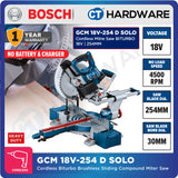 Bosch GCM 18V-254 D BITURBO Cordless Brushless Sliding Compound Mitre Saw 18V | 254mm