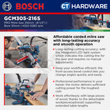 Bosch PRO GCM305-216S Mitre Saw 1300W 216mm 315mm Cutting Capacity [0601B610L0]