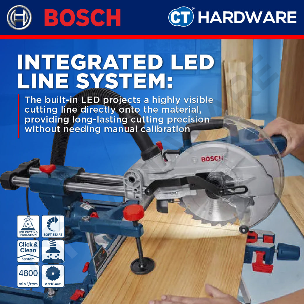 Bosch PRO GCM305-216S Mitre Saw 1300W 216mm 315mm Cutting Capacity [0601B610L0]