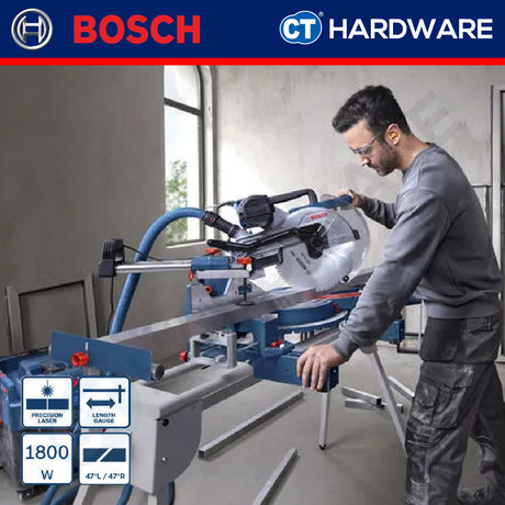 Bosch GCM340305D Corded Mitre Saw 305 MM | 1800 W | 4050 RPM | 25.4MM Bore Size