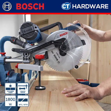 Bosch GCM340305D Corded Mitre Saw 305 MM | 1800 W | 4050 RPM | 25.4MM Bore Size
